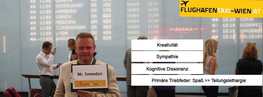 Leo Kobes bei der Snowden-Chauffeur-Aktion am Flughafen Wien